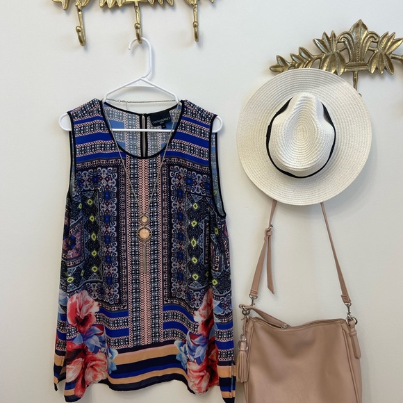 Anthropologie Cynthia Rowley 1X sleeveless shabby chic - Picture 5 of 5